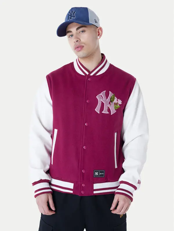 new era New Era Bomber Yankees MLB Floral 60596333 Tamnocrvena Regular Fit