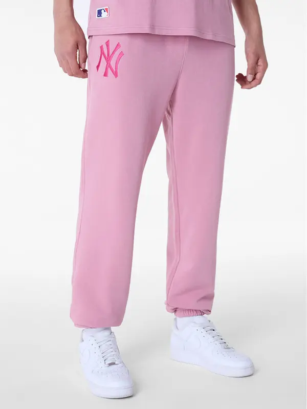 new era New Era Donji dio trenerke New York Yankees MLB League Essential Dark 60596188 Ružičasta Regular Fit