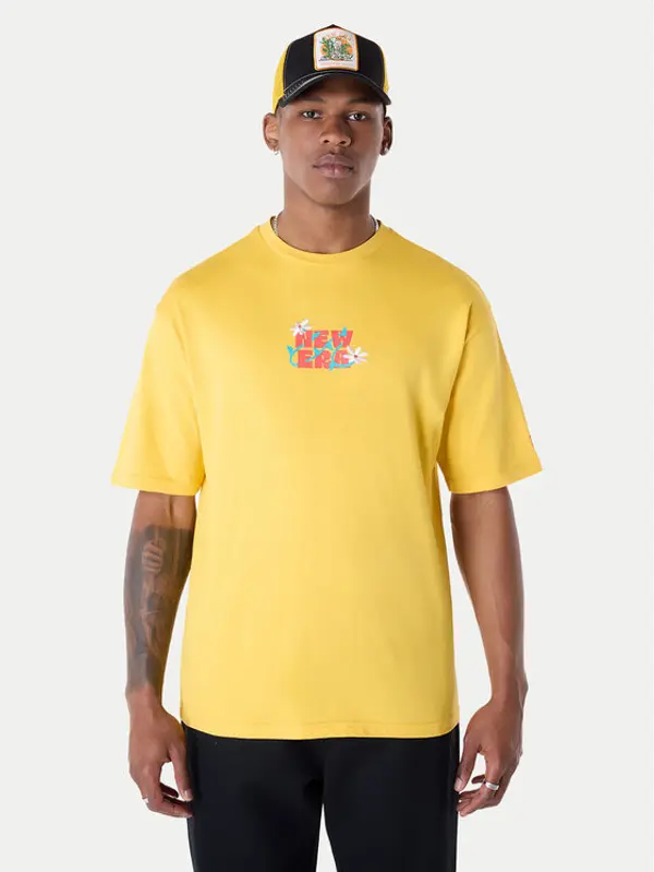 new era New Era T-shirt 60596304 Žuta Regular Fit