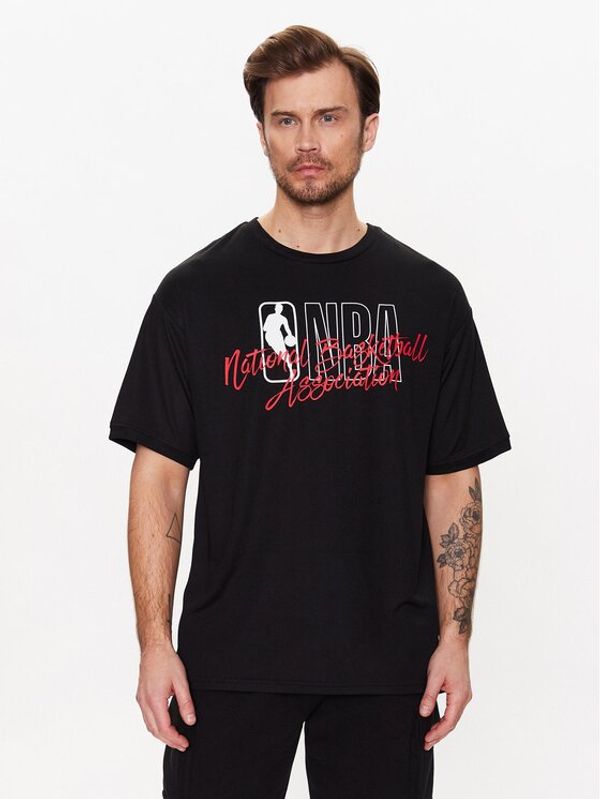 New Era New Era T-shirt NBA Logo Script 60332208 Crna Oversize