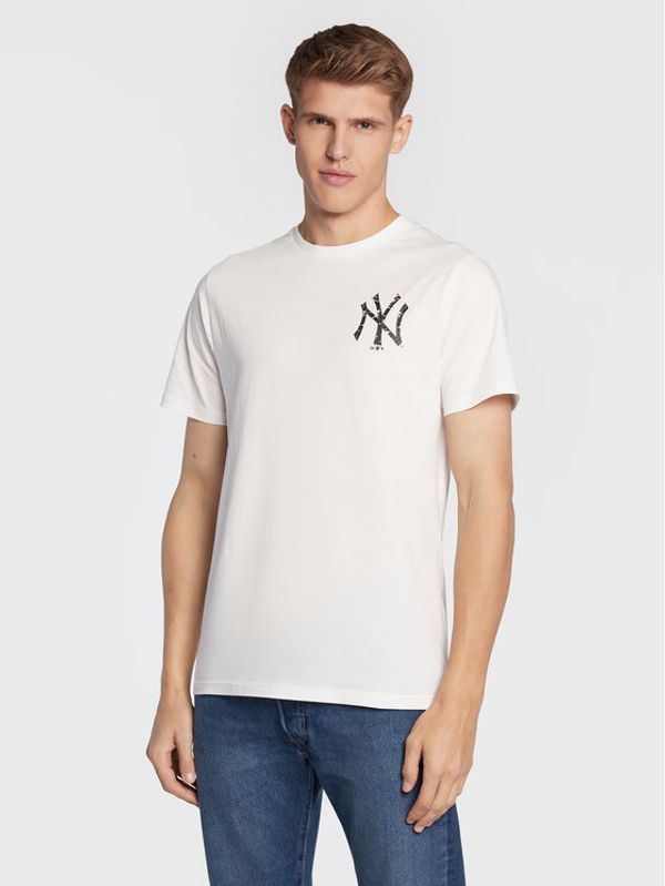 New Era New Era T-shirt New York Yankees Logo Infill 60284710 Bijela Regular Fit