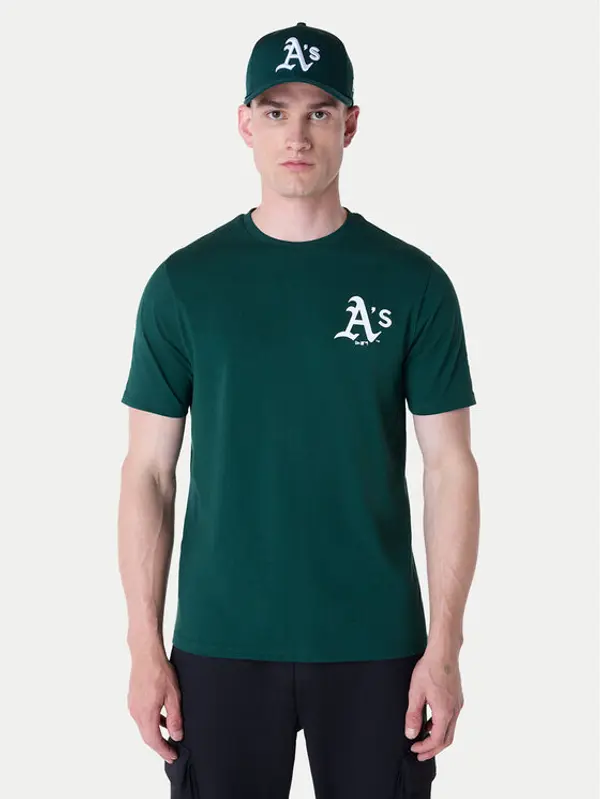 new era New Era T-shirt Oakland Athletics MLB Pennant Graphic 60596214 Zelena Regular Fit