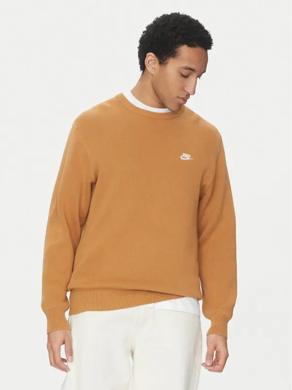Nike Nike Džemper FQ2912 Smeđa Regular Fit