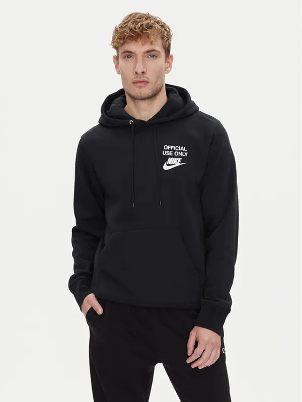 Nike Nike Majica dugih rukava Club Bb IB8398 Crna Regular Fit