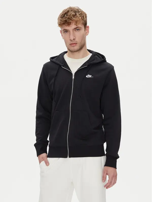 Nike Nike Majica dugih rukava Club FN3884 Crna Regular Fit
