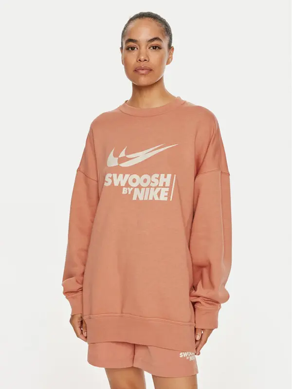 Nike Nike Majica dugih rukava FZ4631 Smeđa Regular Fit