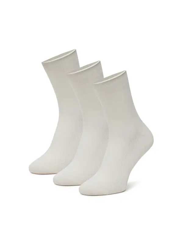 Nine West Nine West Duge čarape BR_NW_01_Z_SS25 (3 PACK) Bijela