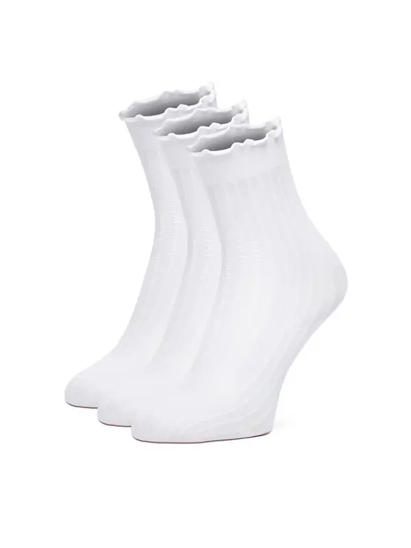 Nine West Nine West Duge čarape CEO_AS_NW_01_Z_AW25 (3-PACK) Bijela