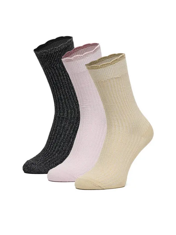 Nine West Nine West Duge čarape CEO_AS_NW_07_W_AW25 (3 PACK) mix Ružičasta