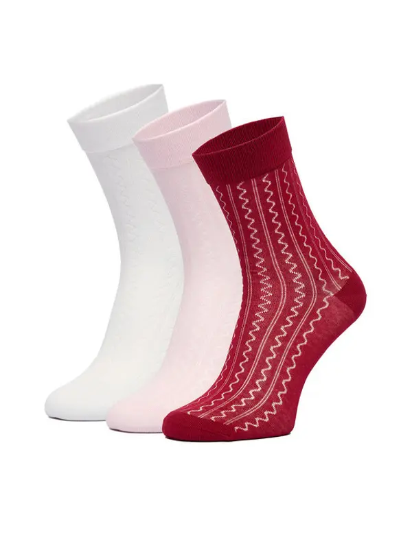 Nine West Nine West Duge čarape CEO_BR_NW_25076_W_AW25 (3 PACK) Šarena