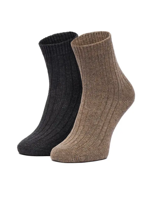 Nine West Nine West Duge čarape CEO_LA_NW_12744_Z_AW25 (2-PACK) Smeđa