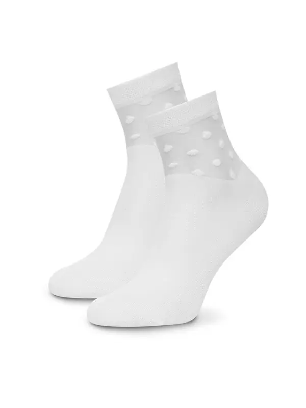 Nine West Nine West Duge čarape KR_NW_STREET_W_SS25 (2 PACK) Bijela