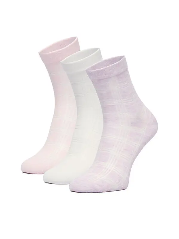 Nine West Nine West Kratke čarape CEO_BR_NW_25079_W_AW25 (3 PACK) Ružičasta
