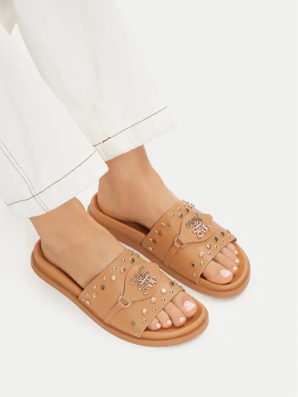 Nine West Nine West Natikače EO-TL758-1 Svijetlo smeđa