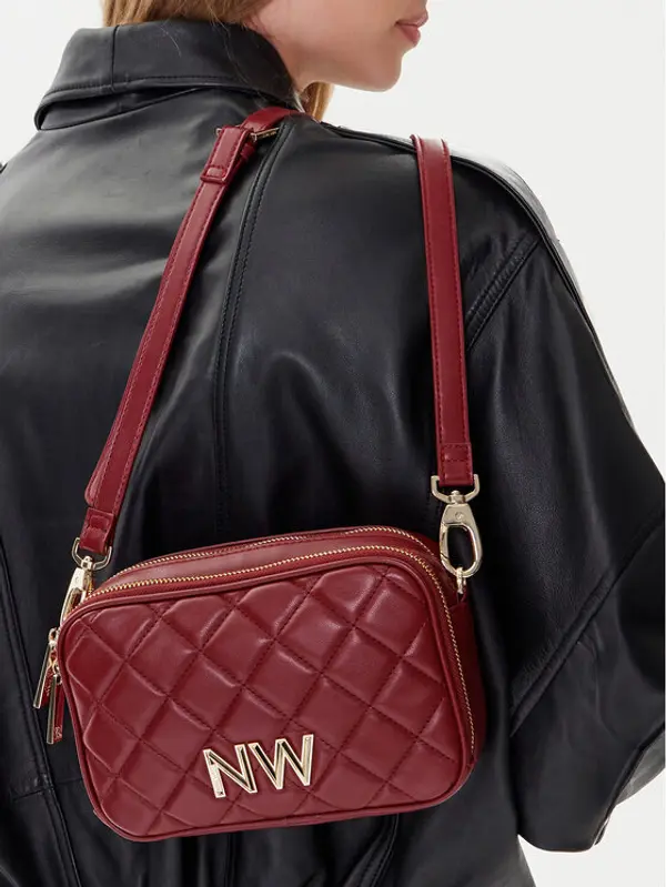 Nine West Nine West Torbica CEO-Greenwich-Glam-LX7669 Tamnocrvena