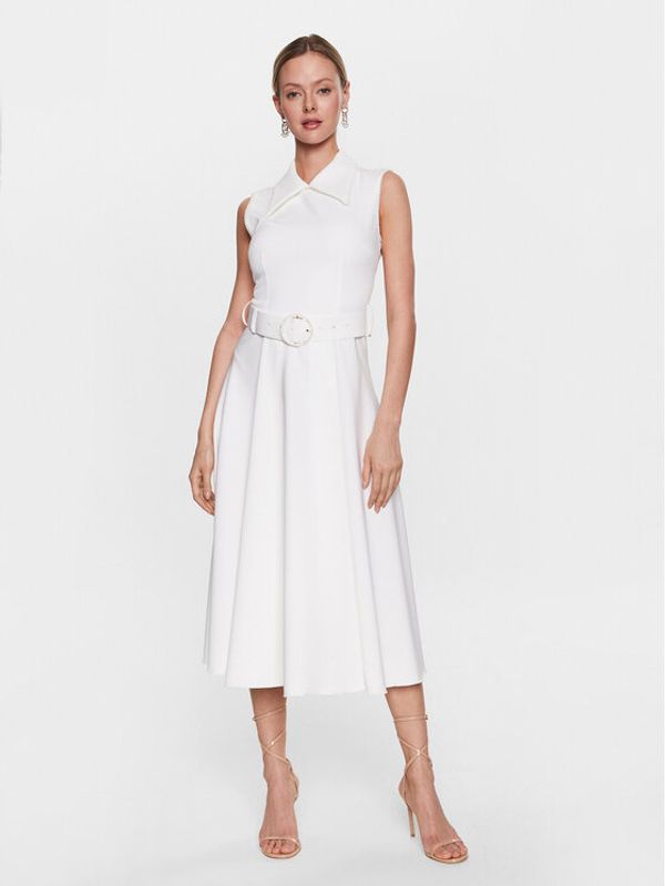 Nissa Nissa Haljina za svaki dan RZ13909 Bijela Regular Fit