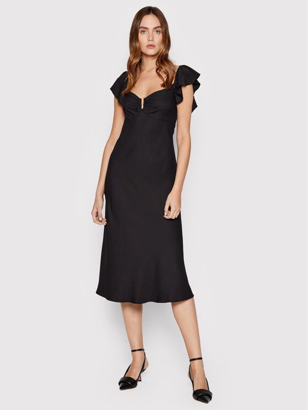 Nissa Nissa Koktel haljina RC13012 Crna Regular Fit