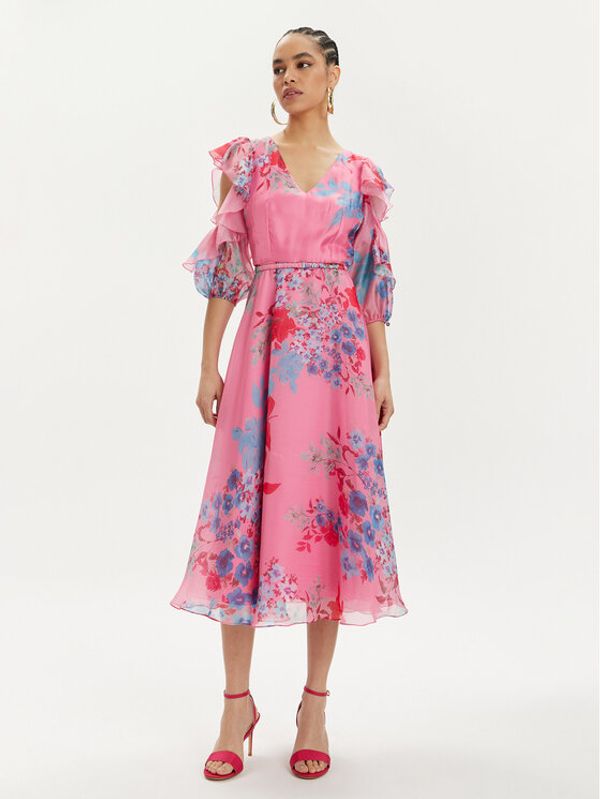 Nissa Nissa Koktel haljina RS14867 Ružičasta Regular Fit