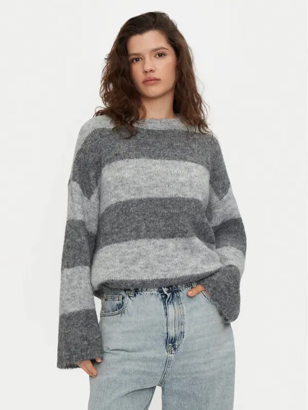 Noisy May Noisy May Džemper Sutton 27031244 Siva Loose Fit