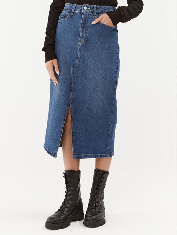 Noisy May Noisy May Jeans suknja Kath 27030068 Tamnoplava Regular Fit