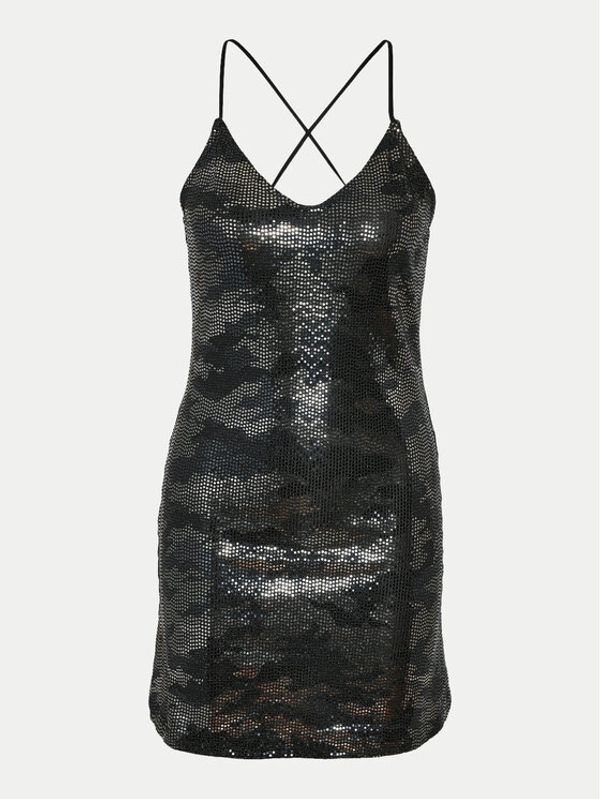 Noisy May Noisy May Koktel haljina Shimmer 27032000 Crna Slim Fit