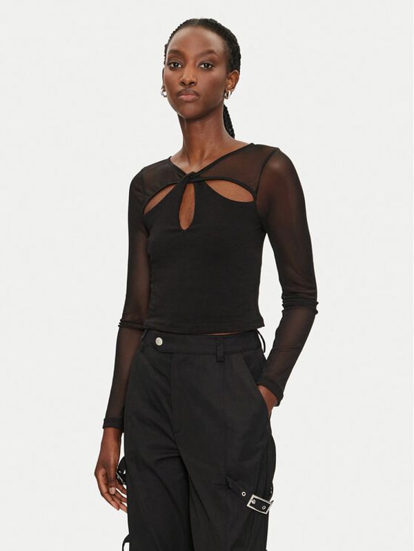 Noisy May Noisy May Majica Belice 27033474 Crna Slim Fit