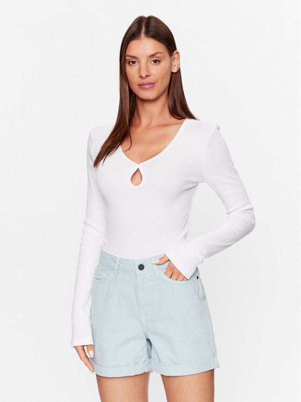 Noisy May Noisy May Majica Maya 27026248 Bijela Slim Fit