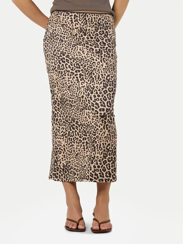 Noisy May Noisy May Midi suknja Avery 27034322 Smeđa Slim Fit