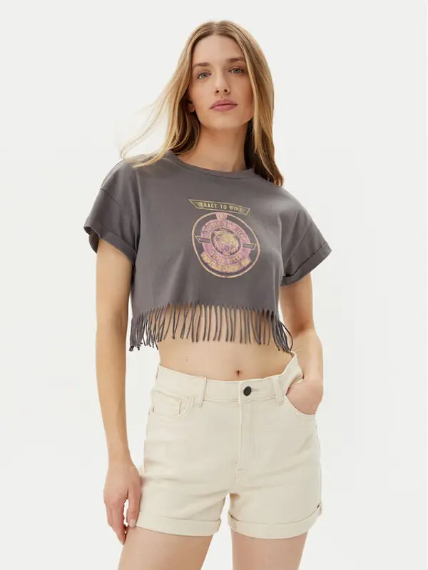 Noisy May Noisy May T-shirt Gaby 27033386 Siva Regular Fit