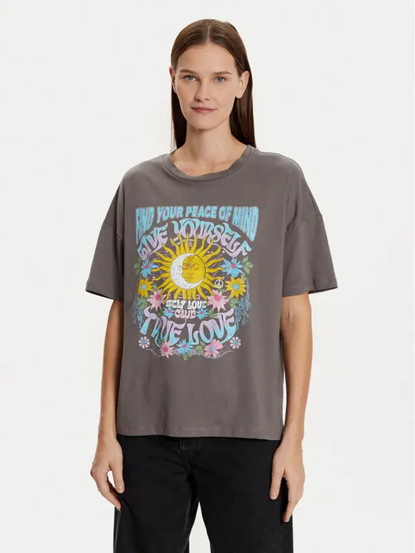 Noisy May Noisy May T-shirt Ida 27033306 Siva Loose Fit