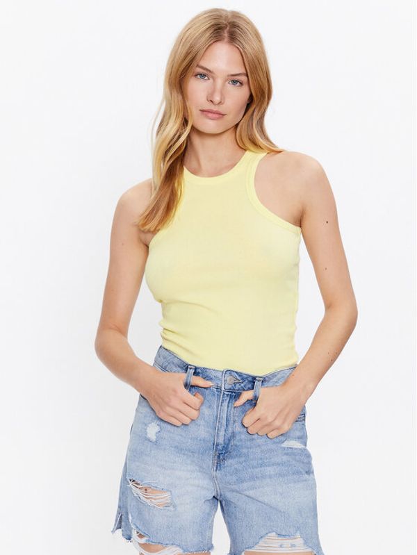 Noisy May Noisy May Top Maya 27020871 Žuta Slim Fit