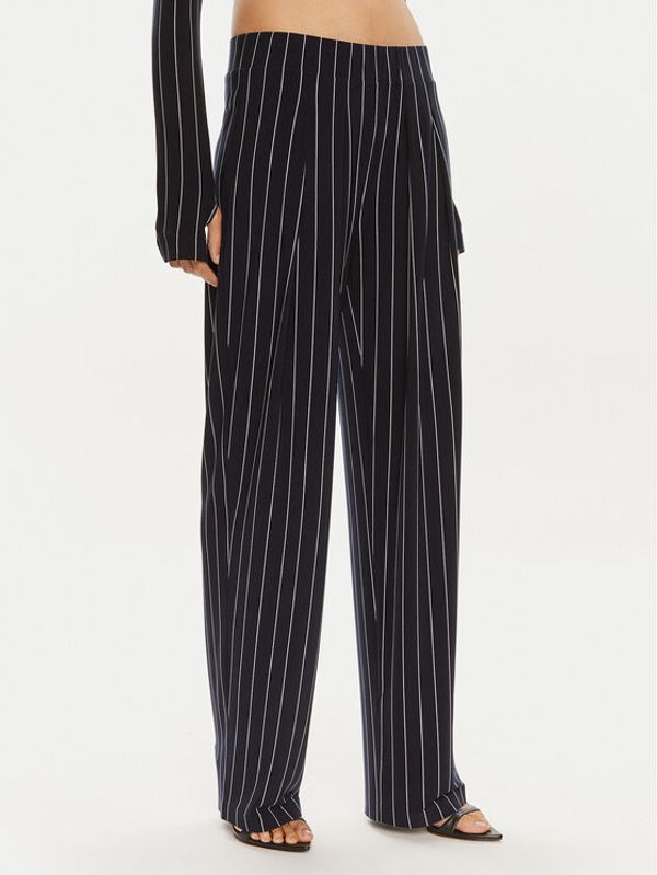 NORMA KAMALI NORMA KAMALI Hlače KK1247PLC32642 Tamnoplava Relaxed Fit