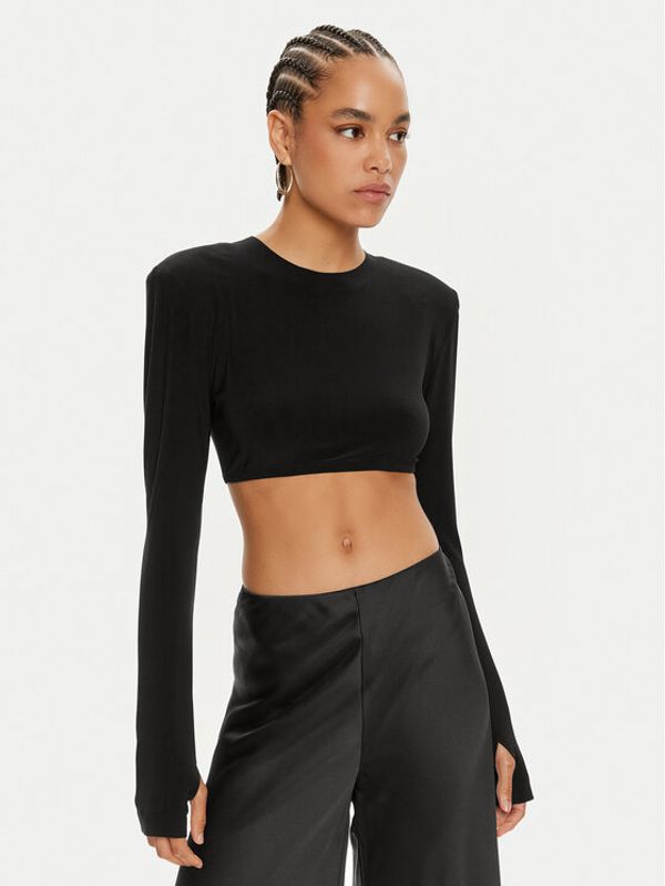 NORMA KAMALI NORMA KAMALI Majica KK1246PLA96001 Crna Regular Fit