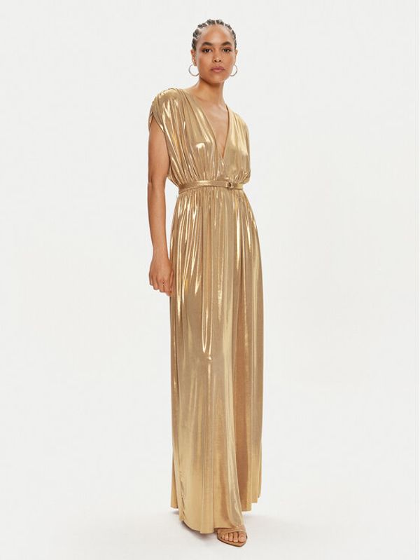 NORMA KAMALI NORMA KAMALI Večernja haljina ST1243LM111008 Zlatna Regular Fit