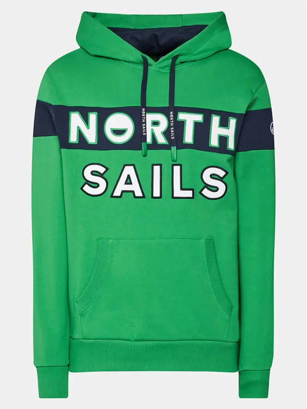 North Sails North Sails Majica dugih rukava 691250 Zelena Regular Fit