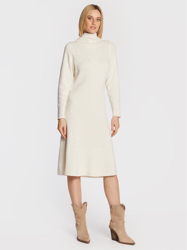 Notes Du Nord Notes Du Nord Džemper haljina Erin 12823 Bijela Regular Fit