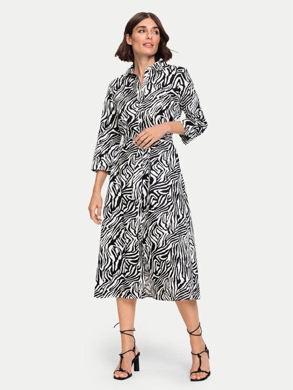 Olsen Olsen Haljina košulja 13001750 Crna Regular Fit