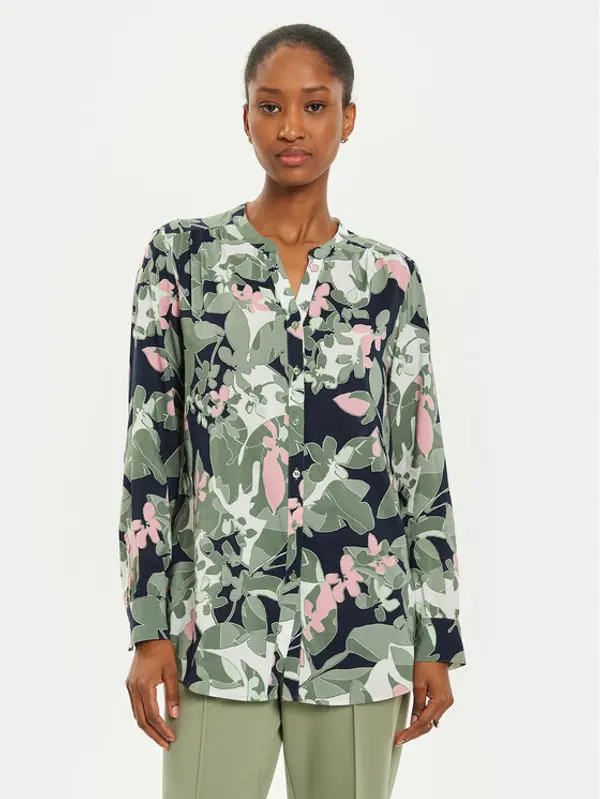 Olsen Olsen Košulja 12001907 Zelena Regular Fit