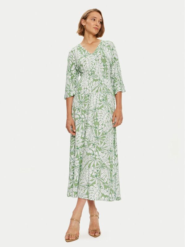 Olsen Olsen Ljetna haljina 13001786 Zelena Relaxed Fit