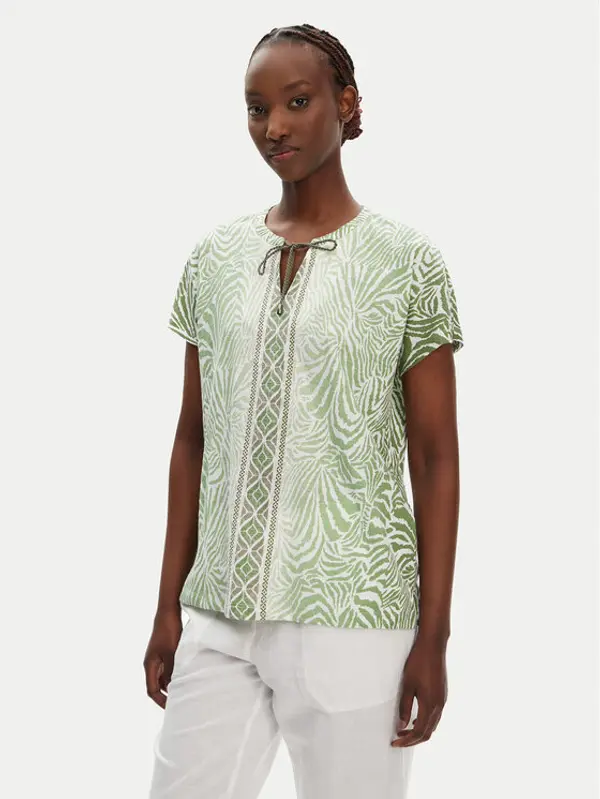 Olsen Olsen Majica 11105099 Zelena Regular Fit