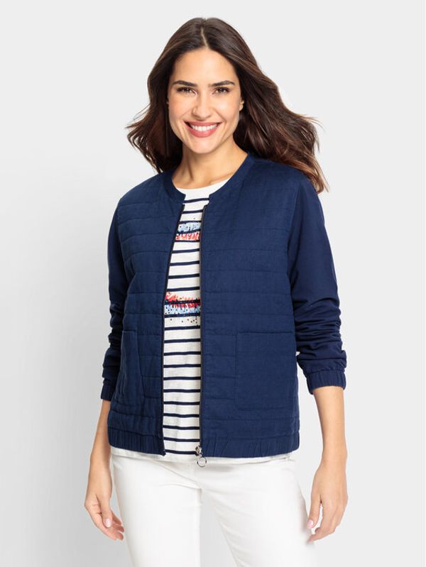 Olsen Olsen Majica dugih rukava 11201570 Tamnoplava Regular Fit