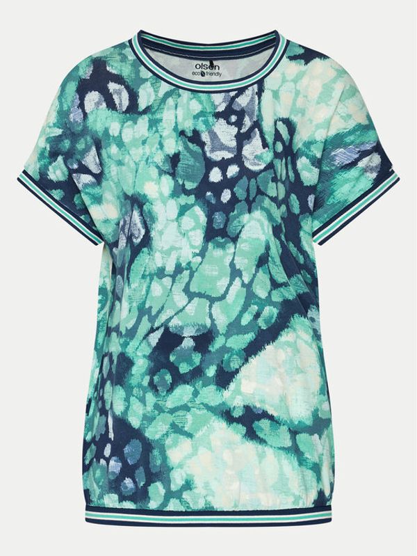 Olsen Olsen T-shirt 11104882 Zelena Regular Fit