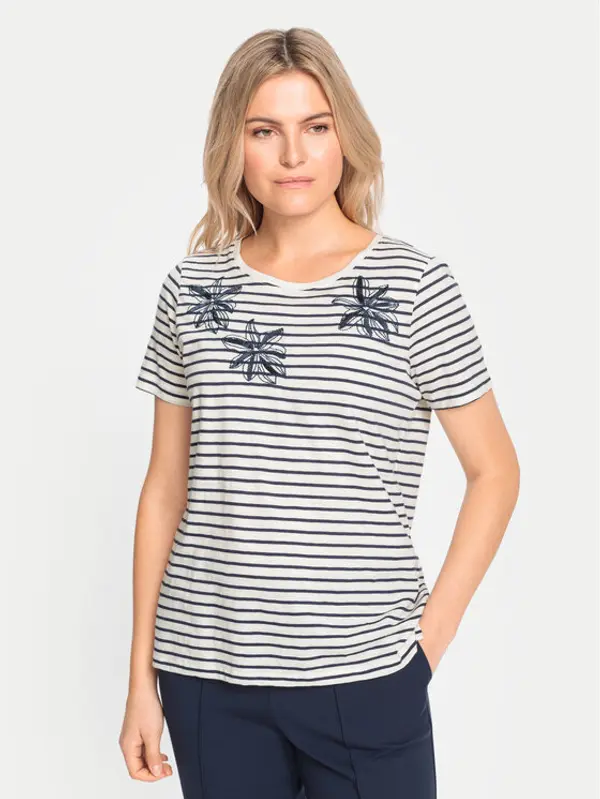 Olsen Olsen T-shirt 11105068 Écru Regular Fit
