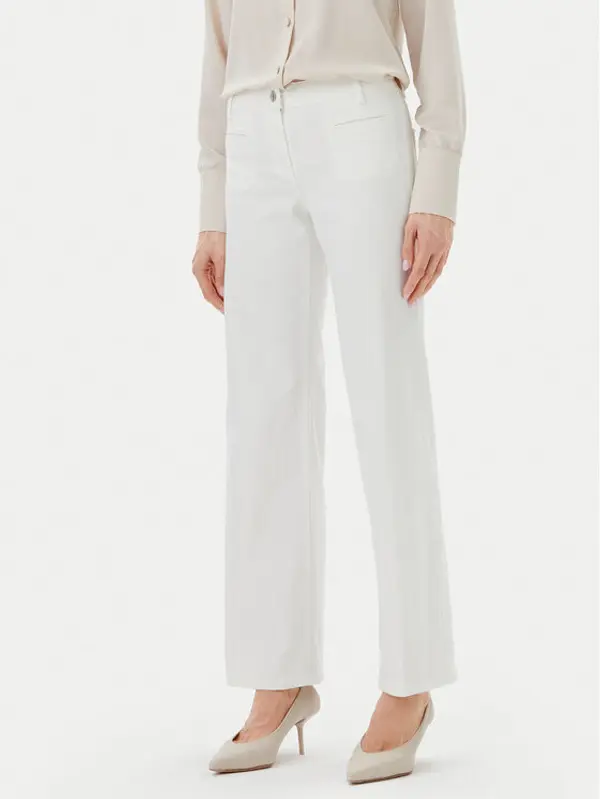 Olsen Olsen Traperice 14002252 Bijela Wide Leg