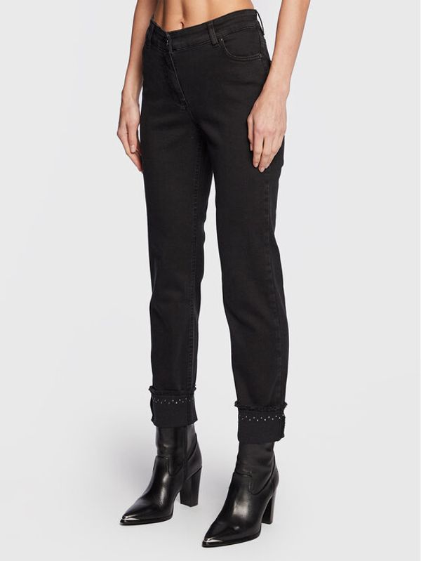 Olsen Olsen Traperice Lisa 14002020 Crna Straight Fit