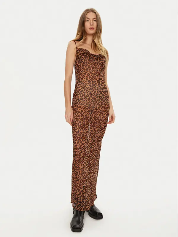 One Teaspoon One Teaspoon Ljetna haljina 26654 Smeđa Slim Fit