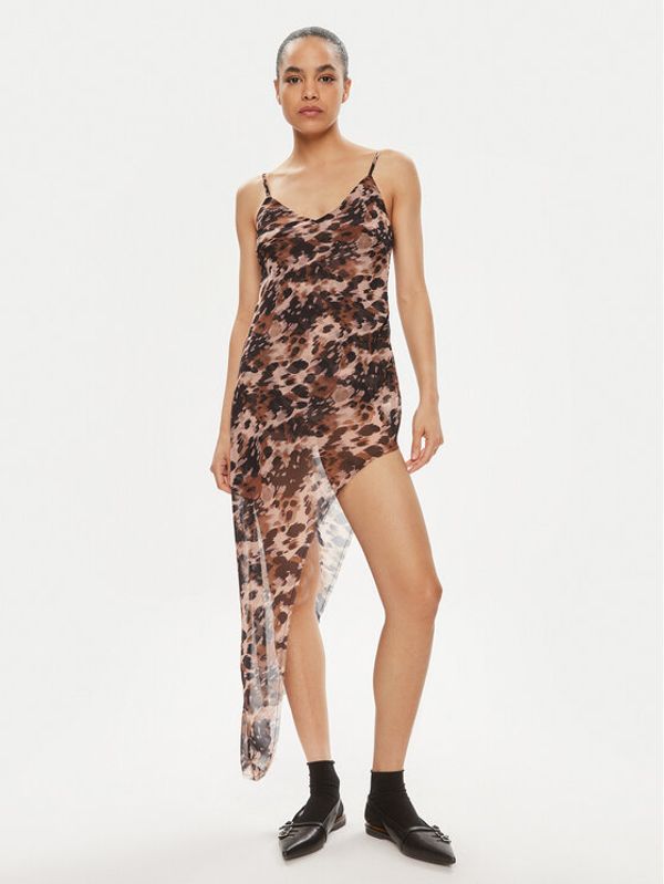 One Teaspoon One Teaspoon Ljetna haljina Goldie 26320 Smeđa Slim Fit