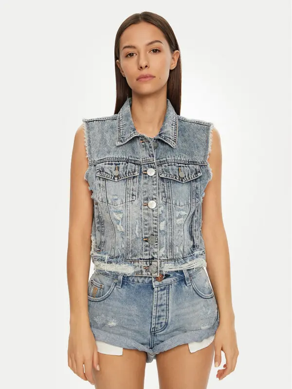 One Teaspoon One Teaspoon Prsluk 26832 Plava Regular Fit