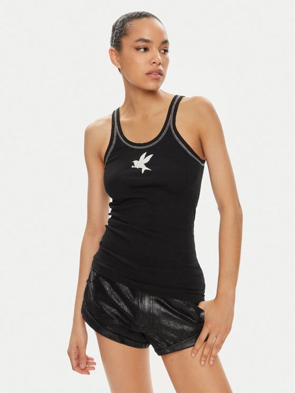 One Teaspoon One Teaspoon Top Bower Bird 24266A Crna Slim Fit