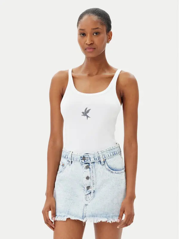 One Teaspoon One Teaspoon Top Fine 26605 Bijela Slim Fit